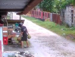 Terekam CCTV, Pencurian Tabung Gas LPG 3 Kg Saat Siang Bolong