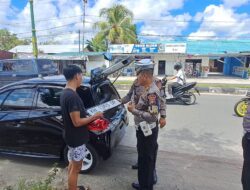 Ditlantas Polda Kalteng Tertibkan Pengguna Plat Nomor Palsu Tidak Sesuai Spesifikasi