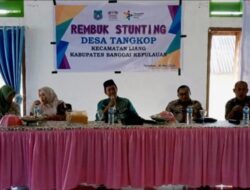Melalui Rembuk Stunting Camat Liang Himbau Warga Kerjasama Turunkan Angka Prevelensi Stunting.