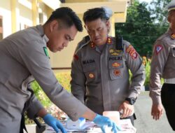 Pastikan Bebas Narkoba, Polres Pulang Pisau Tes Urine Mendadak Anggotanya