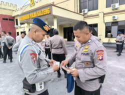 Jaga Kedisiplinan, Provos Satbrimob Kalteng Cek Sikap Tampang Dan Administrasi Personel