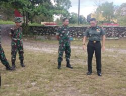 Dandim 1016/Palangka Raya Meninjau Lokasi Pembuatan Sumur Bor Di Kelurahan Tanjung Pinang