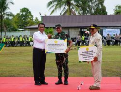 Anggota Kodim 1016/Plk Ikuti Apel Brigade Alsintan