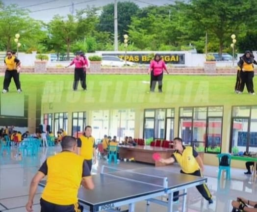 Polres Banggai gelar Olahraga Bersama dalam Rangka Peringati HUT Bayangkara ke 78