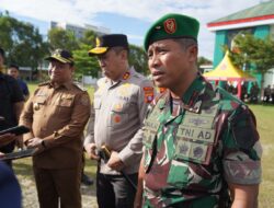 Korem 102 /Pjg Apel Gelar Persiapan Kunker Presiden RI Di Kalteng.