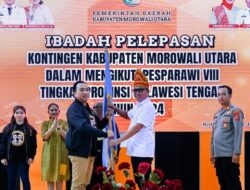 Berharap Juara Umum! Bupati Morut Secara Langsung Lepas Kontingen Pesparawi