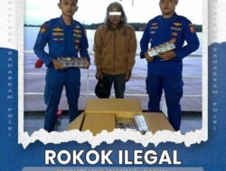 Penyelundupan 5,3 Juta Batang Rokok Ilegal di Banjarmasin Berhasil digagalkan Ditpolair Korpolairud Baharkam Polri .
