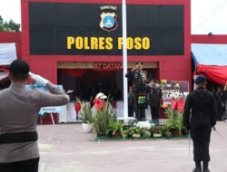 Dear Polres Poso, Bupati Verna Turut Hadiri Upacara HUT Bhayangkara dan Tekankan Pentingnya Hal Ini