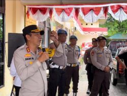Polres Banggai Kepulauan Amankan Jalanya Unjuk Jaga Damai, Kapolres Tegaskan Komitmen Jaga Keamanan. 