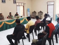 Kapolsek Liang Gelar Rakor Bersama Camat, Danramil dan kades se Kecamatan Liang.