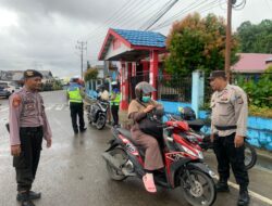 Hari kedua Operasi patuh Tinombala 2024,Polres Bangkep Sosialisasikan Tertib Lalu Lintas