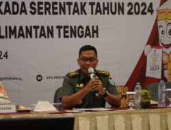 Danrem 102/ Pjg Hadiri Rapat Koordinasi Evaluasi Tata Kelola Logistik Pemilu Tahun 2024