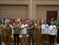 Danrem 102/ Panju Panjung Hadiri Sosialisasi Tahapan Pencalonan Pilkada Kalteng.