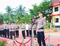 Wakapolres Ingatkan Anggota, Sukseskan Program Unggulan Kapolres Banggai