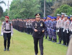 Kapolres Dwi Budi Murtiono, Pimpin Langsung Upacara HUT Bhayangkara Ke-78 di Bateng