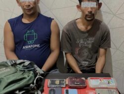 Transaksi Narkoba DI Kebun Sawit, Dua Tersangka Dibekuk Petugas