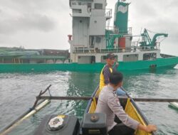 Polisi Datangi TKP Kapal Karam di Perairan Lamala Banggai