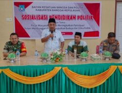 Kesbangpol Bangkep Buka Sosialisasi Pendidikan Politik di Kecamatan Liang