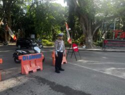 Urai Kemacetan di Arena Popda, Satlantas Polres Banggai Berlakukan Satu Arah