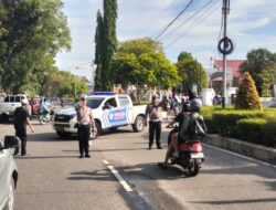 Ditlantas Polda Kalteng, Atur Lalu Lintas di Lokasi Jambore Nasional Motor CB di Palangkaraya