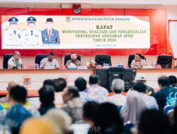 Bupati Banggai Pimpin Rapat Monitoring, Evaluasi dan Pengendalian Penyerapan APBD Tahun 2024