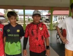 Sambut HUT 17 Agustus 1945, Latihan Bola Menjelang Turnamen di Desa Biontong-Bolmut Sulut