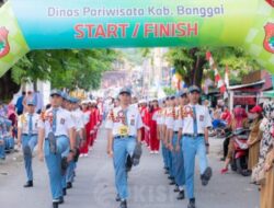 Lomba Gerak Jalan Meriahkan Perayaan HUT-RI Ke-79 Di Luwuk Banggai