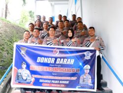 Sambut HUT Lantas ke-69, Satlantas Polres Banggai Gelar Bakti Kesehatan