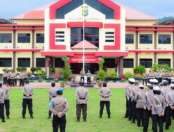 Wakapolres Banggai Pimpin Upacara Kenaikan Pangkat Pengabdian AKP ke Kompol