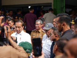 Kunjungi Pasar Delimas, Presiden Jokowi Pamit Kepada Masyarakat Deliserdang