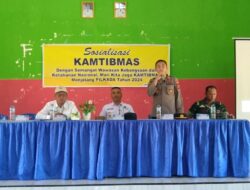 Kapolsek Lamala Hadiri Sosialisasi Kamtibmas Untuk Pilkada Damai 2024