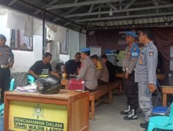 Cek Kekuatan Personel OMP 2024, Subsatgas Propam Polres Banggai Lakukan Pengawasan di KPU