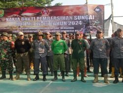 Koramil 0621-13/Ciomas Turun Gunung Bersihkan Sungai.