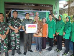 Sambut HUT TNI ke – 79 , Dandim 1016/Plk Letkol .Arh Jimmy Hutapea Bagikan Sembako Untuk Veteran dan Warakawuri.