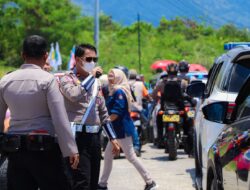 Polres Banggai Sukses Kawal Pawai Deklarasi Kampanye Damai Pilkada 2024