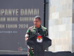 Danrem 102/Pjg Hadiri Deklarasi Kampanye Damai Pemilihan Gubernur dan Wakil Gubernur Tahun 2024.