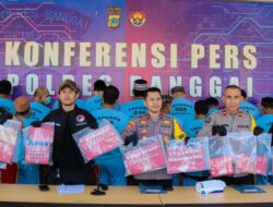 Polres Banggai Gelar Press Conference, 3 Bulan Tangkap 18 Orang Kasus Narkoba
