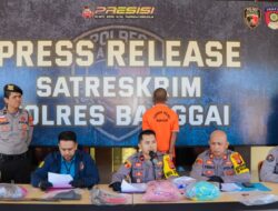Polisi Press Conference Kasus Pembunuhan IRT di Balantak Utara