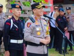 Kapolres Banggai Pimpin Apel Bersama Brimob Kompi II Yon B Luwuk