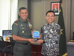 Korem 102/Pjg Terima Audensi PLN UID Kalsel-teng. 