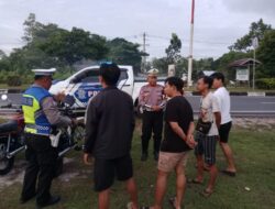 Beri Pesan Keselamatan Ditlantas Polda Kalteng Imbau Masyarakat Tidak Lakukan Balap Liar
