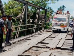 Polsek Batui Tanggapi Jembatan Rusak Akses Perkemahan Prestasi Pramuka