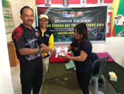 Wujud Kepedulian, Anggota Jajaran Koramil Kodim 1016/Plk Laksanakan Donor Darah.