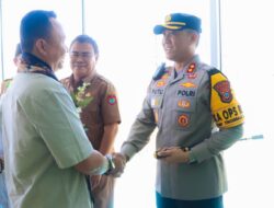Kapolres Banggai dan Forkopimda Sambut Kedatangan Danrem 132 Tadulako di Bandara