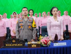 Wakapolres Banggai Dan Bhayangkari Ikuti Acara HKGB Ke-72 Secara Virtual Dari Mabes Polri