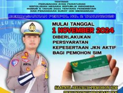 Mulai 1 November 2024, Pengurusan SIM di Polres Banggai Sertakan JKN