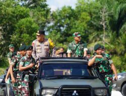 Sinergitas TNI – Polri Kapolda Kalteng Sambangi Yonif 631/Atg