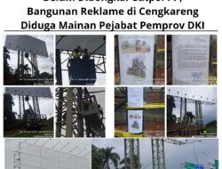 Belum Dibongkar Satpol PP, Bangunan Reklame di Cengkareng Diduga Mainan Pejabat Pemprov DKI