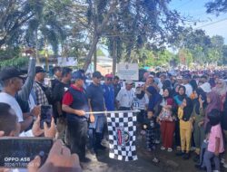 Paslon 03 Yusuf-Bayu Lepas Start Ribuan Massa Gerak Jalan Santai Relawan Galang Bersatu