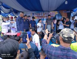 Ribuan Massa Sambut Paslon Yusuf-Bayu Pada Jalan Santai dan Senam Sehat Relawan AHM